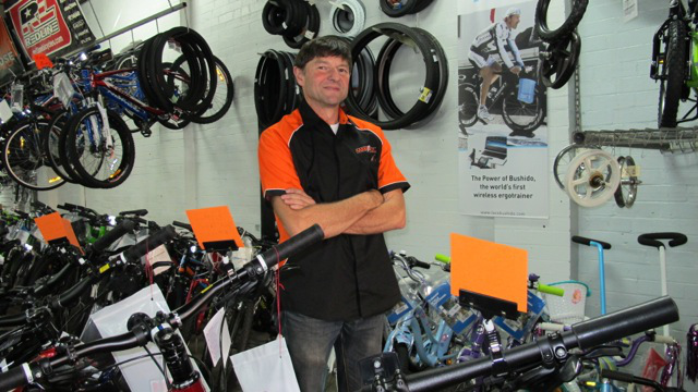 Darryl Pursey, proprietor of Lismore-based Harris Cycle Company